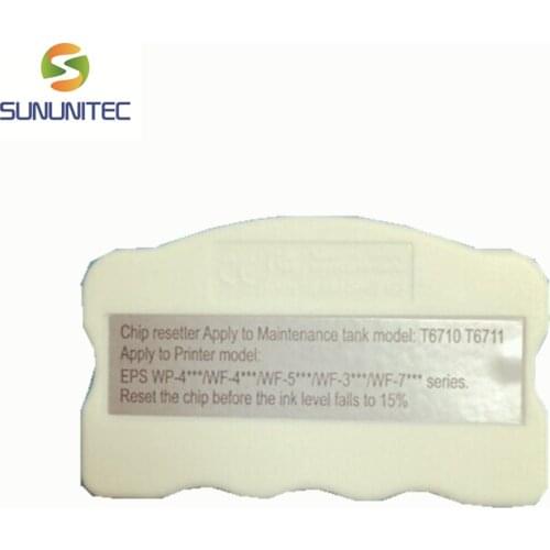 T6711 Maintenance tank resetter Waste ink tank for Epson WF3010 3520 3530 3540 3620 3621 3640 7110 7610 with compatible chips