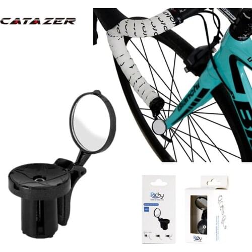 Bike Accessories Bicycle Rear Mirror Road Bike Cycling Handlebar End Mirror ABS Handlebar Side Safety Flexible Rear View Mirrors