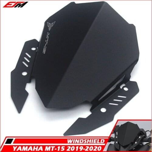 NEW Motorcycle Sport Touring Windshield Viser Visor WindScreen Wind Deflector Fits For YAMAHA MT-15 '18 '19 MT15 MT 15 2019-2020