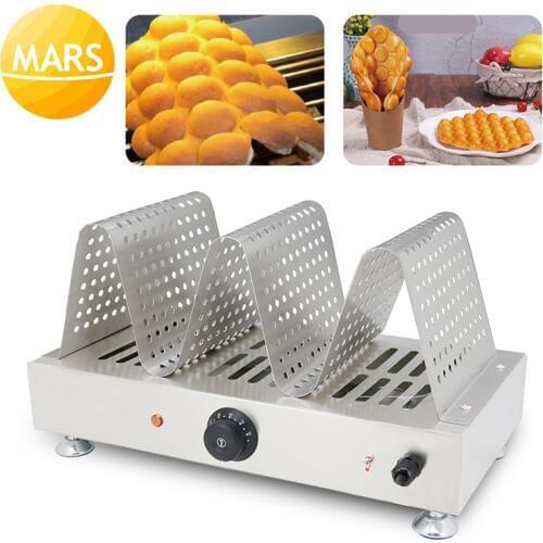 Hongkong Egg Waffle Display Warmer Bubble Waffle Cake Food Warmer Electric Egg Waffle Warmer Displayer
