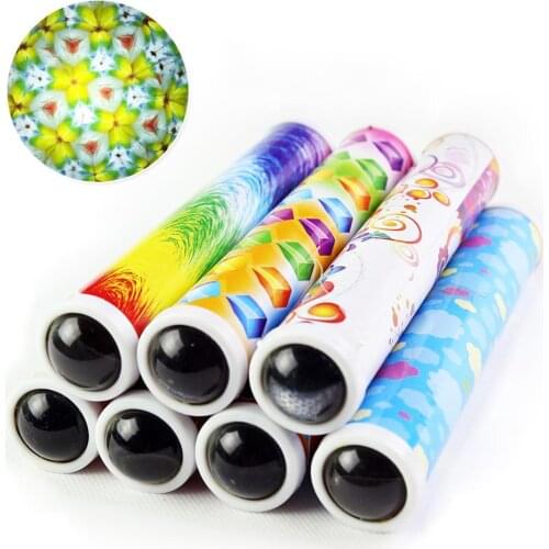 Rotating Kaleidoscopes Colored World Kids Children Educational Science Observation Toy Gifts