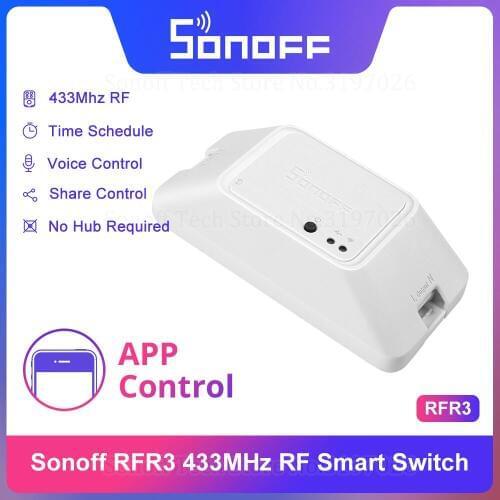 Itead Sonoff RF R3 433Mhz RF DIY Smart Home Wifi Switch Time Schedule Operate via eWeLink Works With Alexa Google Home IFTTT