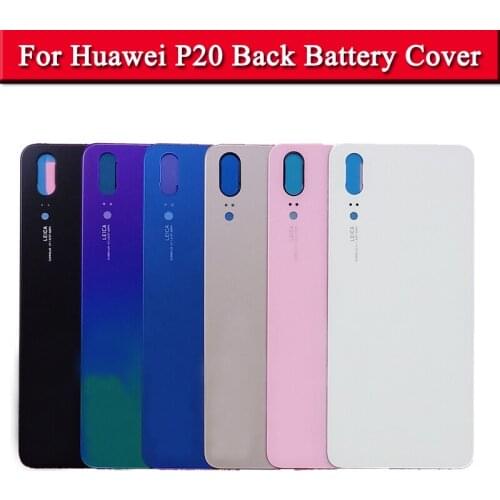 Back Glass Cover For Huawei P20 Pro Battery Cover Rear Panel Back Door Housing Case For Huawei P20 P20 lite Battery Cover Part