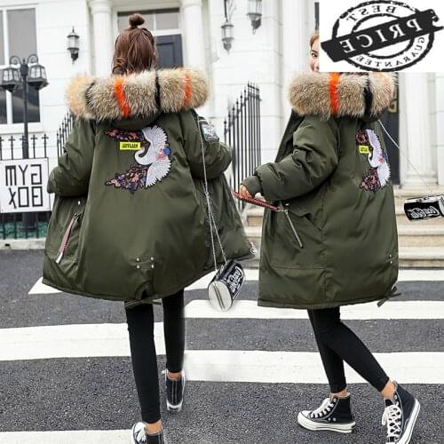 Winter Jacket Women 2021 parka feminina Thick Warm Coats Female Jackets Down Cotton Coat Ladies Clothes Faux Fur Collar