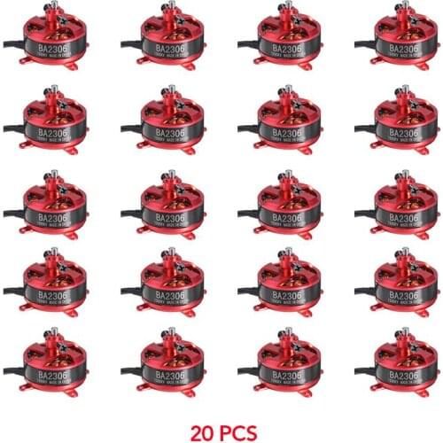 1/4/5/10/20PCS Racerstar RC Brushless Motor Aluminum BA2306 1500KV 2-3S Support 8040 9050 Prop for Fixed Wing RC Airplane Drones