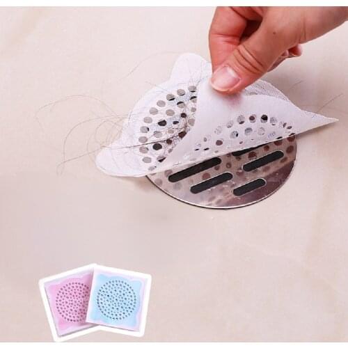 10/20/50pcs Adjustable Sink Strainer Bathroom Sink Filter Shower Hair Strainer for Toilet Kitchen Pink Blue 10CM
