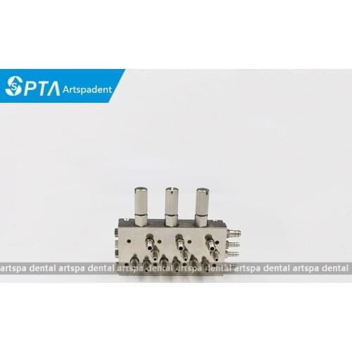 2pcs Dental ValveTriple diaphragm valve 3 in 1 valve metal valve dental chair dental unit three in one valve for dental chair