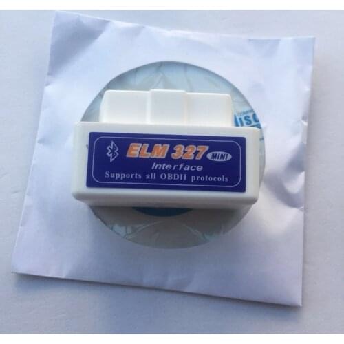 2018 Super Mini Elm327 Bluetooth OBD2 V1.5 Elm 327 White/Blue color OBD 2 Car Diagnostic-Tool Scanner Elm-327 OBDII Adapter