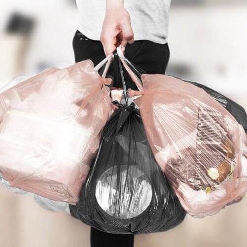 Large Trash Bags Home Portable Vest Type Garbage Bags Kitchen Color Thickening Small Plastic Bags Factory Dispenser Cocina