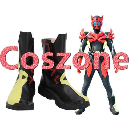 Kamen Rider Zero-One Flaming Tiger Cosplay Shoes Boots Halloween Carnival Party Cosplay Costume Accessories