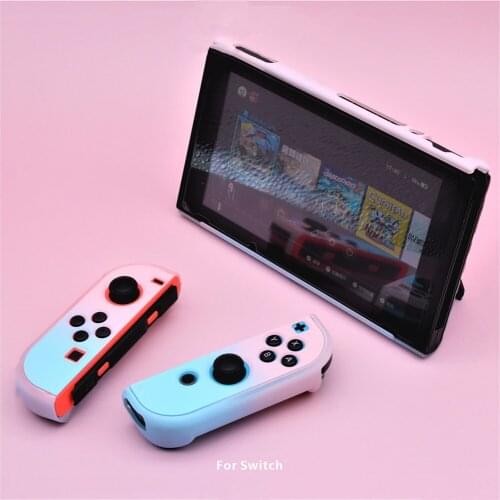 Crystal Case Ultra-thin Protective Cover Housing & Joystick Caps for Nintend Switch NS Game Console Accessories