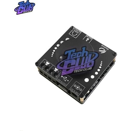 12V 24V XY-AP15H Bluetooth 5.0 20WX2 Stereo Power Digital Amplifier Board Module AMP Amplificador Home Theater 3.5mm AUX USB