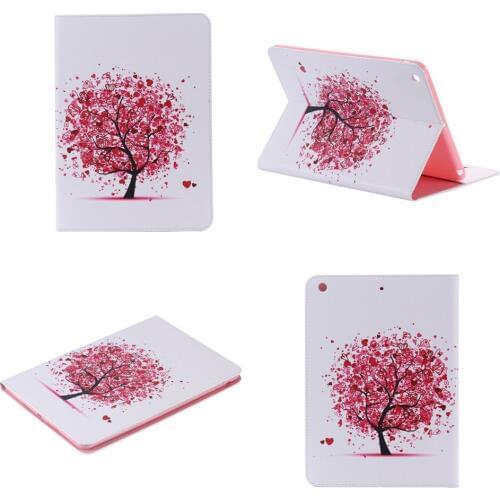For Apple iPad air 3 ipad pro 9.7'' Colorful Tree PU Leather Stand Wallet Case Cover For ipad mini 4 3 2 iPad 2 3 4 5 6 7 Case