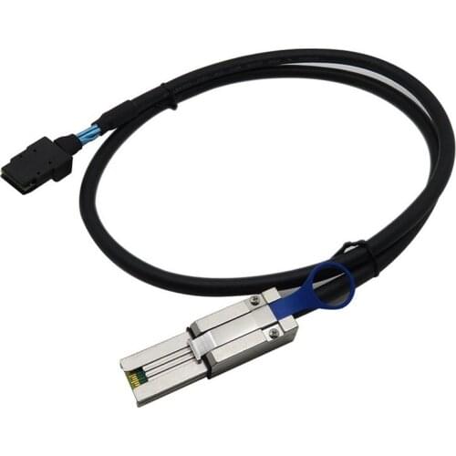 Two Colors 1M 2M Mini SAS 26P SFF-8088 To SFF-8087 36P Direct Attach Copper Cable Support 12Gb