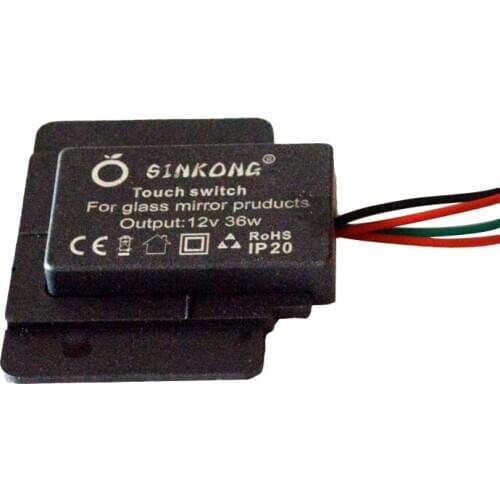 Two-color/Monochrome Buckle Type 3050 Smart Touching Sensor On/Off Switch for Bathroom Mirror LED Lamp Bathroom Parts