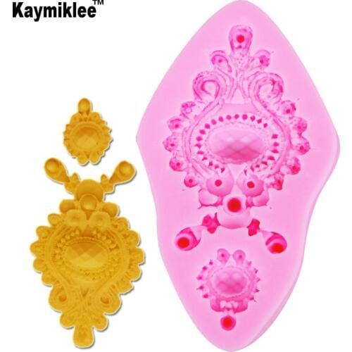 F1204 FDA Handmade Jewelry Flower Liquid Silicone Mold Chocolate Gumpaste Fondant Cake Mold DIY Resin Mold