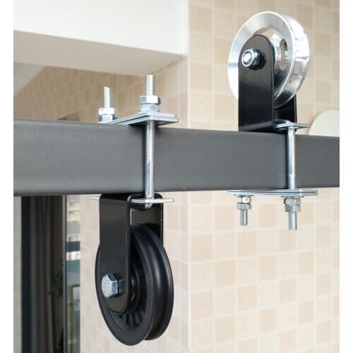 Fitness DIY Pulley Cable System For Square Metal Tube Loading Lifting Triceps Rope Home Gym Workout Cable Machine Attachment