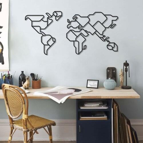 WORLD MAP METAL WALL TABLE DESIGN BOARD STYLISH DESIGN