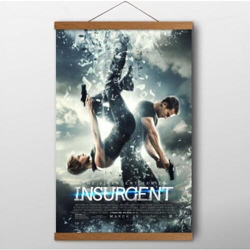 Insurgent (2015) Movie Wall Art Posters and Prints Canvas Art Solid Wood Scrolls Paintings For Home Decor