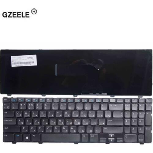 GZEELE NEW Laptop Keyboard for Dell PK130SZ4A06 V137325AS1 PK130SZ1A06 MP-12F83SU-698 PK130SZ3A00 0YH3FC SN7221 RUSSIAN RU BLACK
