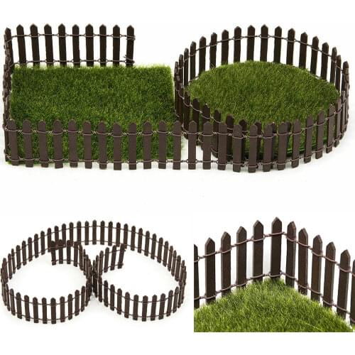100*5cm/3cm DIY Miniature Mini Fence Fairy Garden Barrier Wooden Craft Room Decor Maison Figurine Home Decoration Accessories