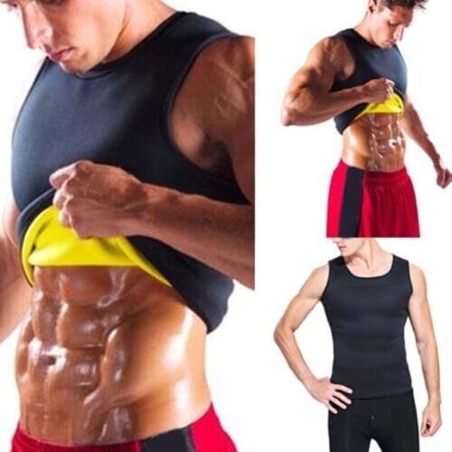 Men Quick Dry Body Shaper Mens Body Cincher Belt Shaper Workout Fitness Shirt Running Vests Synthetic Rubber Weight Loss Vest