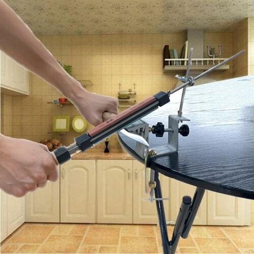 New 360 rotary Knife sharpener Sharpening System knife Angle unchanged Aluminum alloy sharpener Diamond Whetstone set Apex edge