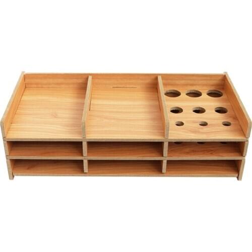 New Product Multi-Layer Wood Material Diamond Painting Tool Storage Tray DIY Finishing Storage Rack Set