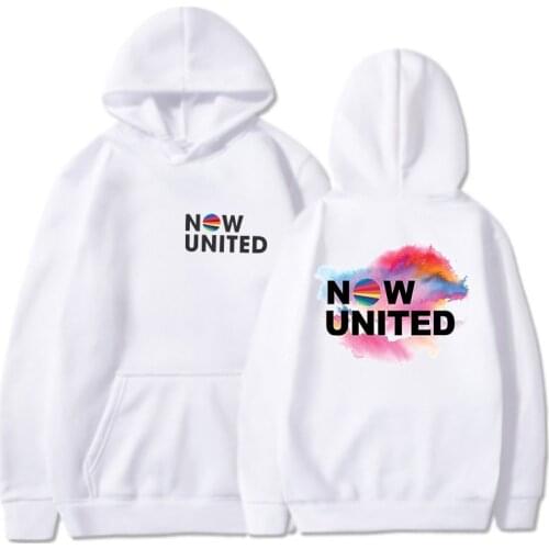 Now United Oversized Hoodies Men Sweatshirts Winter UN Team Kids Harajuku Hoodie 2021 Now United - Better Album Streetwear Women