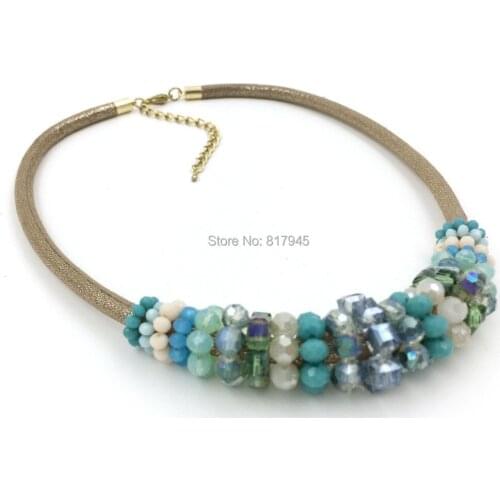 Wholesale 2016 new fashion jewelry hand make necklace wholesale Boho style collier femme statement Necklace