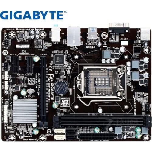 Gigabyte GA-H81M-S1 original motherboard LGA 1150 DDR3 16GB USB3.0 I3 I5 I7 H81M-S1 H81used Desktop motherboard PC