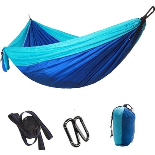 Outdoor Camping Hammock Parachute Portable Double Hammock Home Sleeping Mat For Outdoor Garden Travel Beach Hiking Hanging Bed