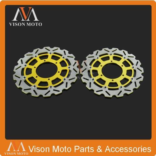 2PCS Front Floating Brake Disc Rotor For Suzuki GSXR 600 750 1000 GSXR600 GSXR750 GSXR1000 2008 2009 2010 2011 2012 2013 2014