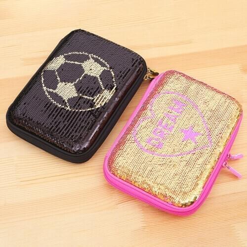 Sequined pencil case stationery primary school children Eva multi-function boys and girls pencil box estuche