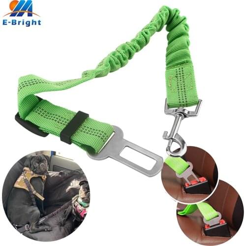1pcs Dogs Cats Pets Seat Belt Car Seatbelts Adjustable Nylon Heavy Duty Elastic Durable Pet Safety Seat Belt for Vehicle