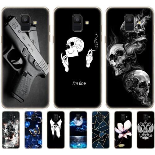 Silicon case For Samsung Galaxy A6 2018 case Dual SIM SM A600 A600F for samsung A6 plus 2018 A605 A605F case protective coque