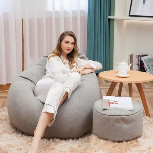 Silla Ouro Cadir Single Bed Puff De Assento Sedie Poltrona Copridivano Poef Tatami Computer Beanbag Chair Cadeira Bean Bag Sofa