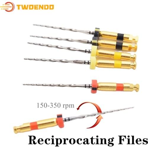 Dental Reciprocating Rotary Files 21mm 25mEndodontic NITI Files Use Root Canal Dentis Endodontic Dentistry