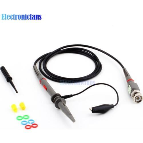 1Set High Quality P6100 Oscilloscope Probe Kit DC-100MHz Scope Clip Test Probe 100MHz