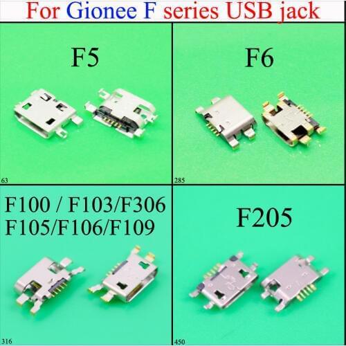 YuXi Micro USB Charger Charging Connector scoket For Gionee F100 / F103/F306/ F105/F106/F109 /F5/F6/F205 USB Jack