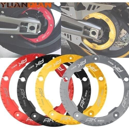 With LOGO Transmission Belt Pulley Protective Cover For KYMCO AK550 AK 550 2017 2018 Motorcycle CNC Aluminum Accessories