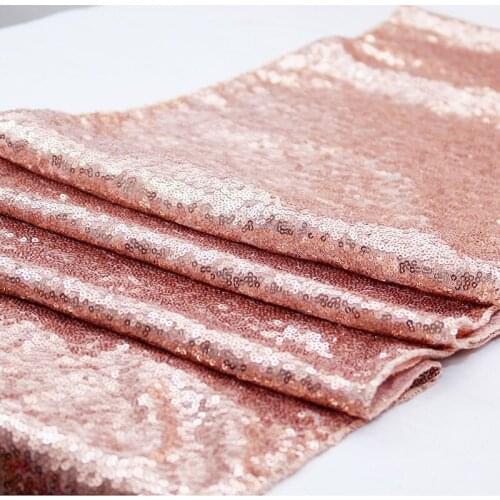 Encrypted 3mm Full Version Sequined Table Runner Wedding Banquet Table Runner Mediterranean Sequined Tablecloth