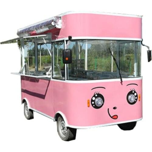 In Stock Approved Street Electric Food Truck Hot Dog Vending Cart With 4 Wheels