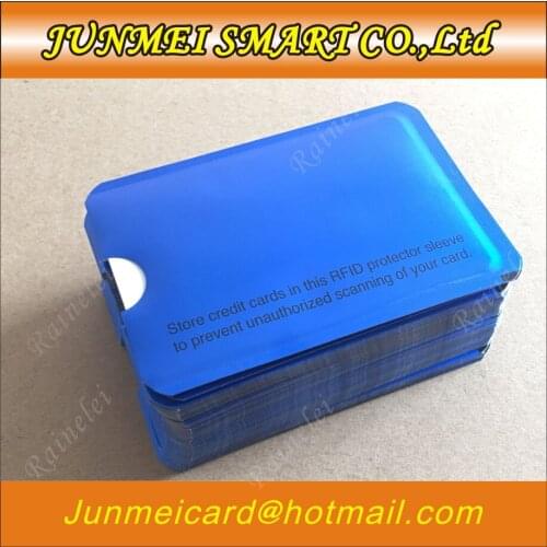 10PCS/lot RFID Shielded Sleeve Card 13.56mhz IC card Protection NFC Card Sleeve Prevent unauthorized scanning