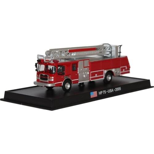 13104 Diecast Fire truck models High similar 1/87 HP75-USA-2005 fire engine truck model hot sale kids toys collection gift