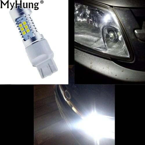 Car LED Lamp T20 7443 21SMD High Power LED Side Light And Stop Lights Bulbs White Car Accessories 2pcs Per Set Auot Accessories