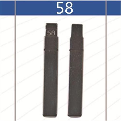 2 Pcs Uncut Replacement Car Key Blade for CITROEN C TRIOMPHE C-Triomphe Key No.58 BLANK BRASS Car Key Blade