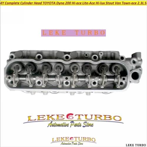 4Y 2.3L Complete Cylinder Head For TOYOTA Dyna 200 Hi-ace Lite-Ace Hi-lux Stout Van Town-ace SOHC 8v 11101-73020 11101-73021