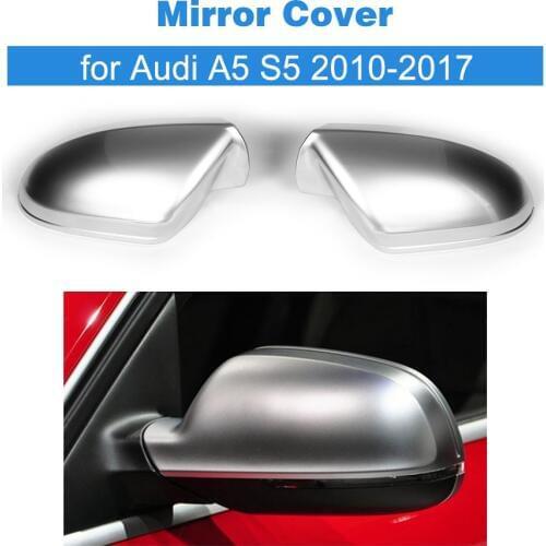 ABS Chrome Side Mirror Covers Trims Mask for Audi A5 S5 2010-2017 Car Styling