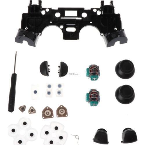 Analog Joysticks L2 L1 R1 R2 Trigger Buttons 3D Rods Squeeze Cap Screwdriver Conductive Rubber for Sony Playstation 4 PS4